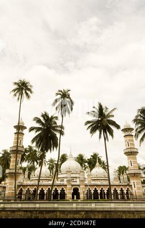 masjid jamek, mosquée de kuala lumpur, malaisie. Banque D'Images