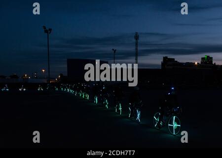 Ghost Peloton à Hunslet, Leeds Banque D'Images