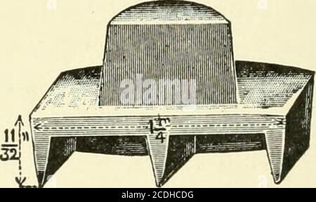 . Un livre de texte de fers à cheval, pour les fers à cheval et les vétérinaires . Biseautée à bout calk. (Alésage.) N° 1 de la société de Branscheid & Philippi, de Rem-scheid. Figure 173. Banque D'Images