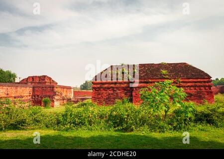 L'image des ruines de nalanda est prise à nalanda bihar inde. C'était un monastère bouddhiste massif dans l'ancien royaume de Magadha. C'était un centre de Banque D'Images