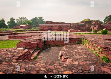 L'image des ruines de nalanda est prise à nalanda bihar inde. C'était un monastère bouddhiste massif dans l'ancien royaume de Magadha. C'était un centre de Banque D'Images