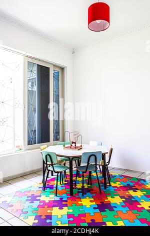 Salle de classe d'une école de bébé. Sao José, Santa Catarina, Brésil. Banque D'Images