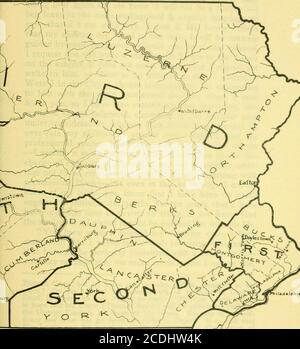 . La vie et les temps de Thomas Smith, 1745-1809, membre de Pennsylvanie du Congrès continental . TIRÉ SUR LES DISTRICTS DE HI ^LVANIA. 4AP DE I791 AIVIAV, Banque D'Images