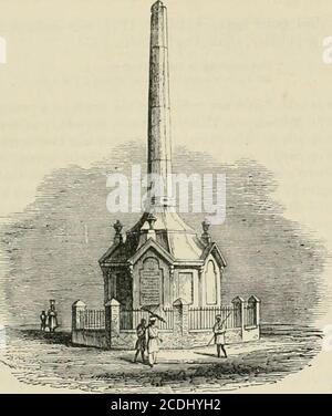 . L'histoire populaire de l'Angleterre : une histoire illustrée de la société et du gouvernement de la première période à notre époque . EartUqualce à Lisbou.—Ruias de Saint-Paul. D'une impression de 175.. Monument sur le site du trou noir, Calcutta. CHAPITRE XIV L'invasion—la défense du pays de tlie par des troupes étrangères—la flotte de Frencli à Minorque—AdmiralByng—la capitulation de Saint-Philippe à Minorque—la colère populaire contre Byng—le commencéentde la guerre de sept ans—les succès de Frederick de Prusse—la maison de George, prince de Galles—les changements de ministère—les pneus de Newcastle—l'administration du duc de Devon-shire Banque D'Images