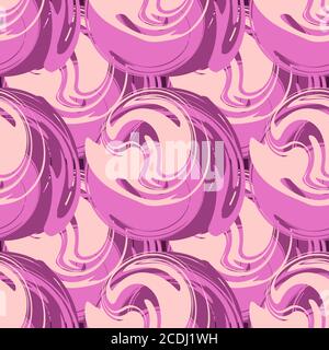 Motif sans couture abstrait rose tourbillon. Image vectorielle Illustration de Vecteur