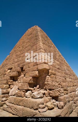 Pyramides de l'Empire Kush à Jebel Barkal, Soudan Banque D'Images