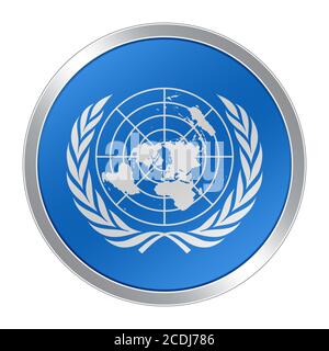 Logo de l'ONU Organisation des Nations Unies Banque D'Images