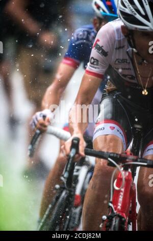 2016 Tour de France Stage 9 de Vielha Val d'Aran à Andorre-Arcalis. Schleck. Banque D'Images