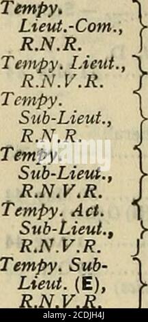 . La liste de la marine . N- I-Chesters -juin 44 Tempy. | Lieut.(E), VR. J. Blackman -Mar 44 k.N.R. J ^T^2„., c. Morris 14 mars 44 RNVR J J. E-B. Cuthbert — 44 mars Tempy. Sub-Lieut., VL.D.Mann 14 Mar 44 S.A.N.F.{V)jTempy. Agir. Sub-Lieut., VC. Wakinson 17 mars 44 R.N.V.R. J NARCISSUS. ^TP.i r.^ 1 G. T. S. Clampitt (ACO 3 déc 43 RN.R j (^ virgule^)Tempy. Lieut., N. Gough 29 mars 44 R.N.V.R. JW. R. Moss 2 oct 44 Tempy. 1 G. E. Owen 11 juillet 41 Sub-Lieut., &gt;-R. Slater Ismay 43 R.N.V.R. J G. H. Drew 17 mai 43 N. D. C. Hillier 9 mai 44 ^T^^rt* IW. K. Crookston 20 mars 44 RN.V r! P- Hamniett 11 juillet 44 NAS Banque D'Images