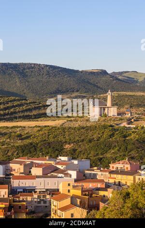 Italie, Sardaigne, province de Sassari, Castelsardo, Eglise Banque D'Images