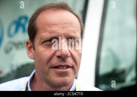 2016 Tour de France Stage 8. De Pau à Bagnères-de-Luchon. Christian Prudhomme. Banque D'Images