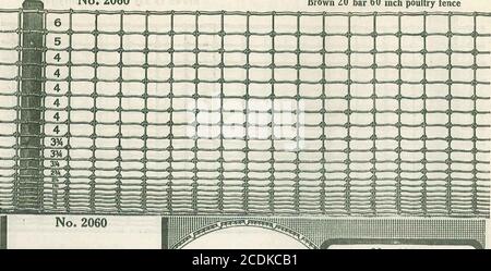 . Voici Jim Brown avec une charge de chaluts d'été et d'automne : clôtures, portails, poteaux en acier, prêt-toitures et peinture . PAGE 49 MSESSSBMSMSM- No. 2060 clôture de volaille brune de 20 bars de 60 pouces. CTS 3 Tige PER4 fabriquée en rouleaux de tige 10, 20, 30, 40 48 N° 02060 Banque D'Images