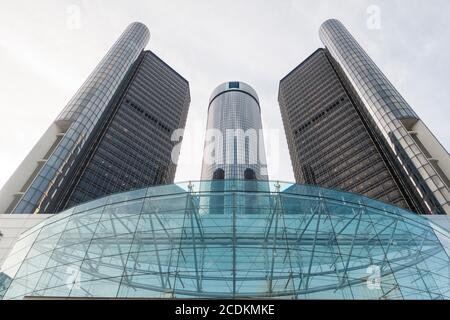 GM Renaissance centre Detroit Michigan Banque D'Images