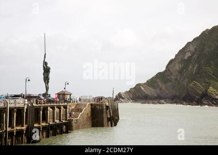 North Devon en août. Woolacombe, Ilfracombe Banque D'Images