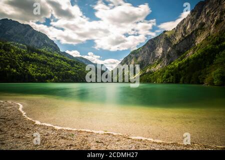 Lac Leopoldstein, Hochschwab, Styrie, Autriche Banque D'Images