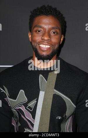 ***PHOTO** Chadwick Boseman est décédé de Colon cancer à 43. LOS ANGELES, CA - 17 FÉVRIER : Chadwick Boseman à la GQ NBA All-Star Celebration à l'hôtel Nomad de Los Angeles, Californie, le 17 février 2018. Crédit: Faye Sadou/MediaPunch Banque D'Images