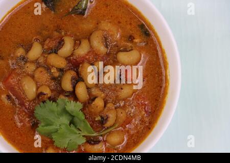 Chawli ki subji ou Cowpea masala ou haricots noirs Curry de style indien Banque D'Images