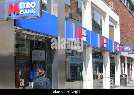 Succursale de Metro Bank à High Wycombe, Royaume-Uni Banque D'Images