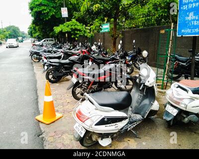 Une photo de l'aire de stationnement Banque D'Images