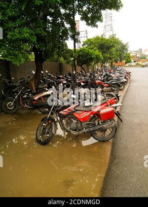 Une photo de l'aire de stationnement Banque D'Images