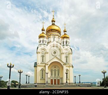 Cathédrale de Transfiguration Russie Banque D'Images