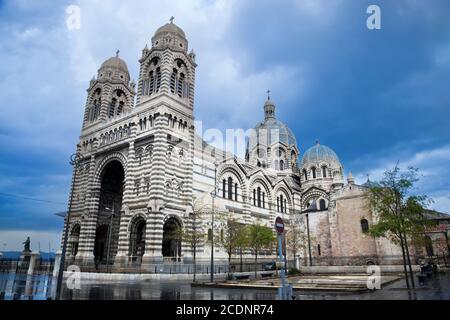 Sainte Marie majeure - la cathédrale la plus importante, Marseille, France. Banque D'Images