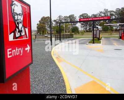 Point d'entrée de KFC Drive-Thru, Queensland, Australie Banque D'Images