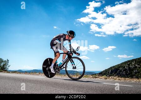 2016 Tour de France Stage 13 de Bourg-Saint-Andéol à la caverne du Pont-d'Arc. Essai de temps individuel. Poels Wout Banque D'Images