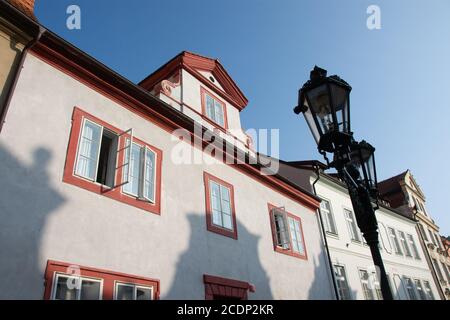 Façades de bâtiments anciens dans la région du château, Prague, République tchèque Banque D'Images