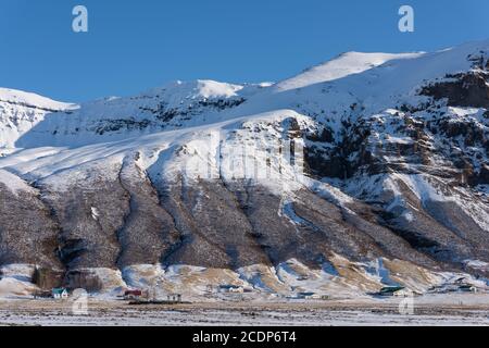 Le parc national de Skaftafell im winter Islands Banque D'Images