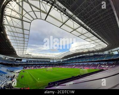 Saint-Sébastien, Espagne. 29 août 2020. Vue générale à l'intérieur du stade Reale Arena 1 jour avant le match de football de l'UEFA Women's Champions League (finale) entre le VfL Wolfsburg et l'Olympique Lyonnais. Daniela Porcelli/SPP crédit: SPP Sport presse photo. /Alamy Live News Banque D'Images