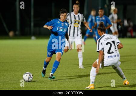 Turin, Italie. 29 août 2020. Turin, Italie, 29 août 2020, Norma Cinotti (Empoli Dames) pendant Juventus vs Empoli Dames - Championnat italien de football Serie A Women - Credit: LM/Francesco Scaccianoce Credit: Francesco Scaccianoce/LPS/ZUMA Wire/Alay Live News Banque D'Images