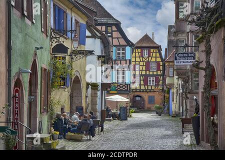 Riquewihr en Alsace Banque D'Images