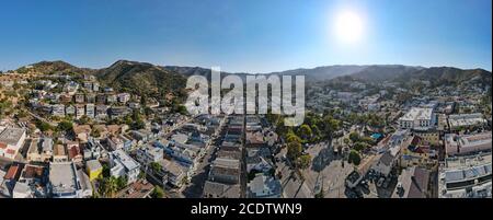 Panorama d'Avalon, Californie. Banque D'Images