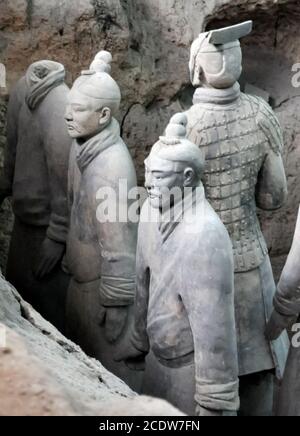 Armée de terre cuite. Soldats d'argile de l'empereur chinois Banque D'Images