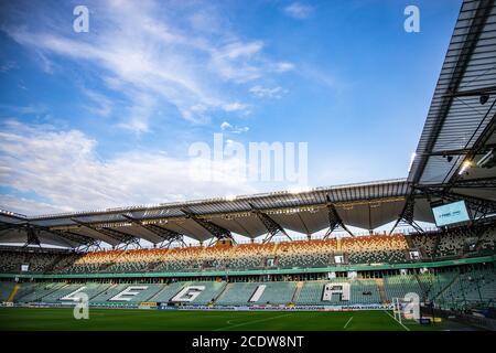 Varsovie, Pologne. 29 août 2020. Une vue générale du Maréchal Jozef Pilsudski Legia Warsaw Municipal Stadium pendant le match de la Ligue PKO Ekstraklasa entre Legia Warszawa et Jagiellonia Bialystok.(score final; Legia Warszawa 1:2 Jagiellonia Bialystok) Credit: SOPA Images Limited/Alay Live News Banque D'Images