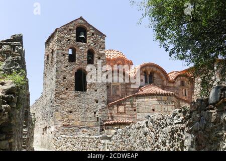 Mystras de la cité médiévale Banque D'Images