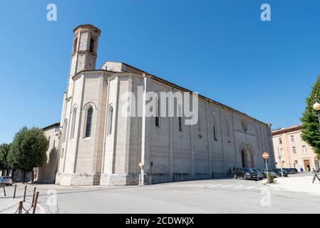 gubbio,italie août 29 2020:église de San Francesco dans la ville De Gubbio Banque D'Images