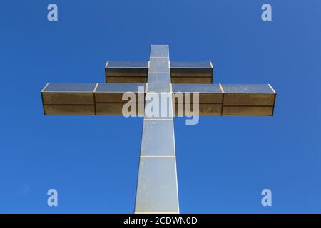 Croix de Lorraine au Centre Juno Beach Banque D'Images