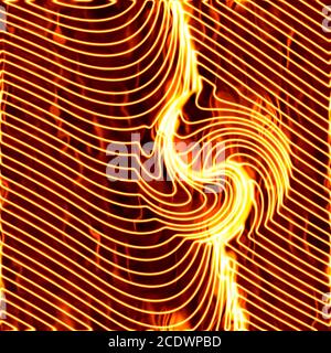 Abstract illustration de zèbre motif texture fait en brûlant feu flamme orange Banque D'Images