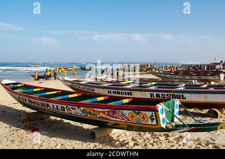 Sénégal. Port de pêche de Kayar. Le plus grand port de pêche du Sénégal Banque D'Images