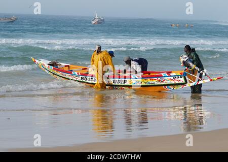 Sénégal. Port de pêche de Kayar. Le plus grand port de pêche du Sénégal Banque D'Images