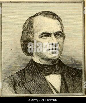 . Une histoire de classe junior des États-Unis; auxquels s'ajoutent la Déclaration d'indépendance, et la Constitution des États-Unis .. . CHAPITRE XX administrations ultérieures I. funéraire d'Abraham Lincoln—à la mort de Lincoln, Andrew Johnson, le ^président de la CIE, a assumé les fonctions de président. Les obses funéraires de feu Président ont occupé pendant une courte période l'attention de tout le peuple. Les restes étaient borneto Springfield, dans l'Illinois, l'ancienne maison du défunt; et comme la procession a avancé sur son long voyage de questions presque textuelles.—1. Qui a réussi Banque D'Images