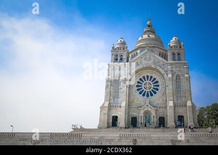 Portugal, Viana do Castello, Eglise du Sacré coeur de Jésus Santa Luzia. Le « Sacré cœur », la basilique Sainte-Lucie (basilique de Santa Luzia), Banque D'Images