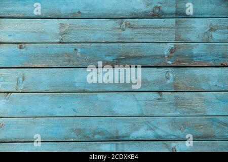 Texture de planches en bois bleu Banque D'Images