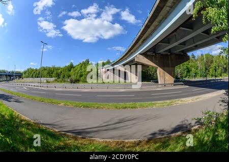 East Lancs Road, A580, pendant le verrouillage Banque D'Images