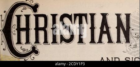 . L'hérald chrétien et les signes de notre époque . POUR LES SIX i hi - cut montre i-xiit t |i;iltci it et almut &gt;»i LEONARD MFG. CO., Département Q. R., 152=153, avenue Nichigan, Chicago. ET DES SIGNES Banque D'Images