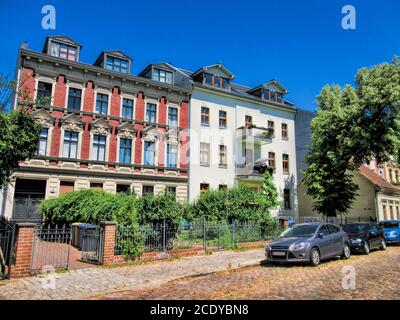 Berlin, Allemagne - anciens bâtiments rénovés à Friedrichshagen Banque D'Images