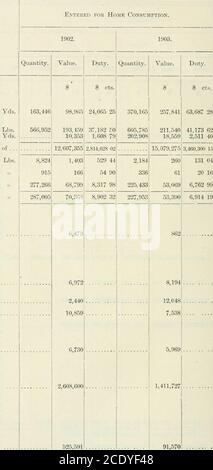 . Documents de session du Dominion du Canada 1904 . l préparations et squelettes ou parties de ceux-ci S vêtements, vêtements et autres effets de jjer-sonal et de ménage, notmarchandiser, des sous-objets britanniques mourant à l'étranger, mais dom-iciliés au Canada ; livres, pic-tures, Assiette familiale ou mobilier, effets personnels et métiers à tisser laissés par legs articles ex-entreposées pour Excisepurposes à être manuf., In bond,N.E.S 10 articles pour l'utilisation du Gov- emor général 11 articles pour l'utilisation personnelle et officielle des consuls généraux qui sont autochtones ou citoyens du pays qu'ils représentent, et qui ne sont engagés dans aucun autre bus Banque D'Images