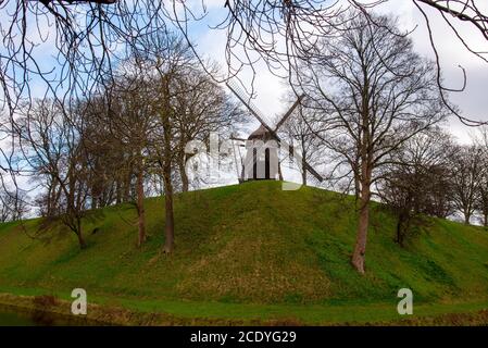 Moulin dans une citadelle du XVIIe siècle à Copenhague (DK) Banque D'Images